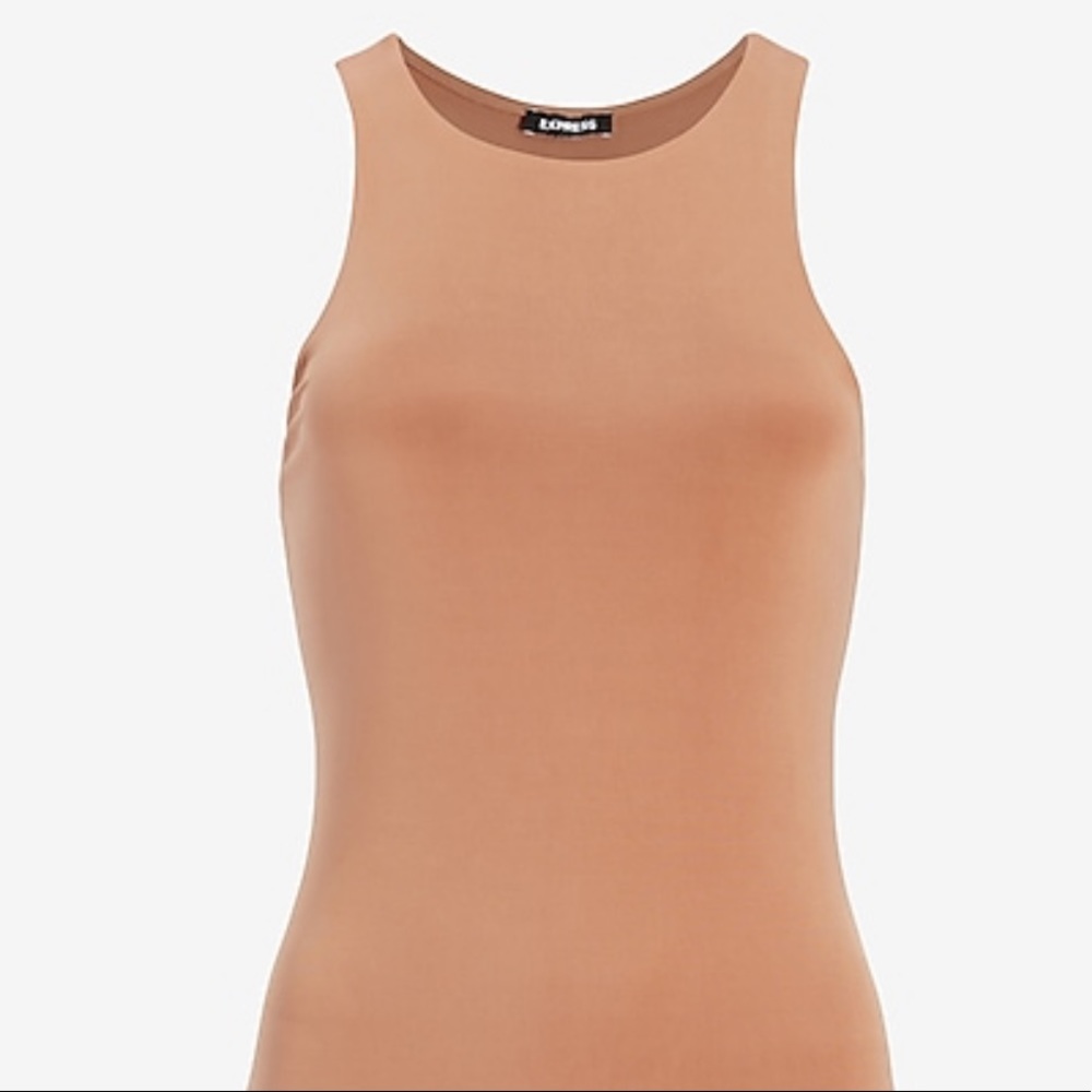 🆕EXPRESS Mocha Thong Bodysuit - Size: L